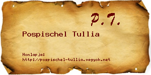 Pospischel Tullia névjegykártya